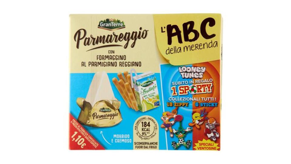 Parmareggio l'ABC della merenda con Formaggino al Parmigiano Reggiano
