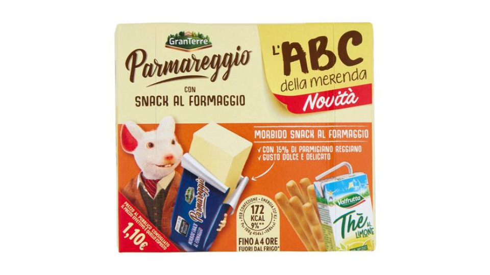 Parmareggio l'ABC della merenda con Snack al Formaggio