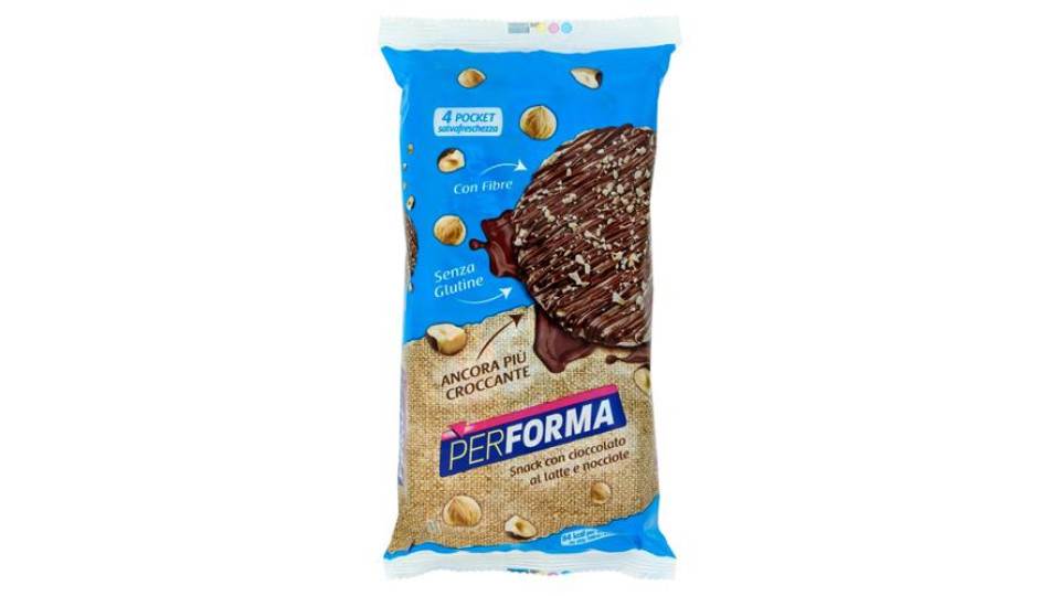 Performa Snack gallette con cioccolato al latte e nocciole - 8 x 17,75 g