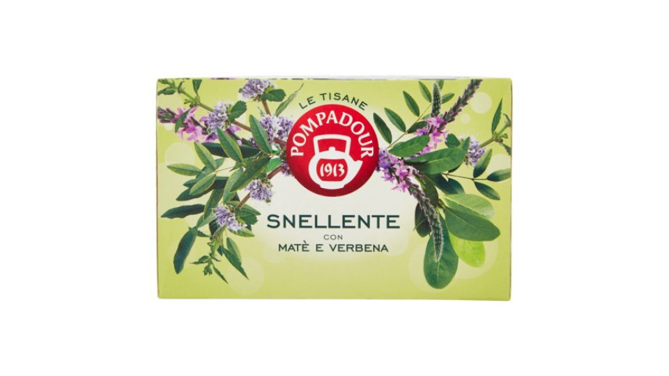 Pompadour Le Tisane Snellente con Matè e Verbena 18 x 2,2 g
