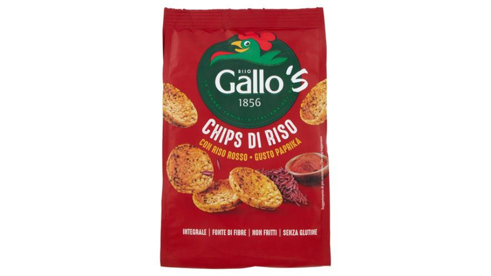 RISO GALLO CHIPS RISO ROSSO40G