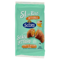 Riso Scotti Si con Riso Senza Lattosio Cornetto Integrale con Miele 5 x 50 g