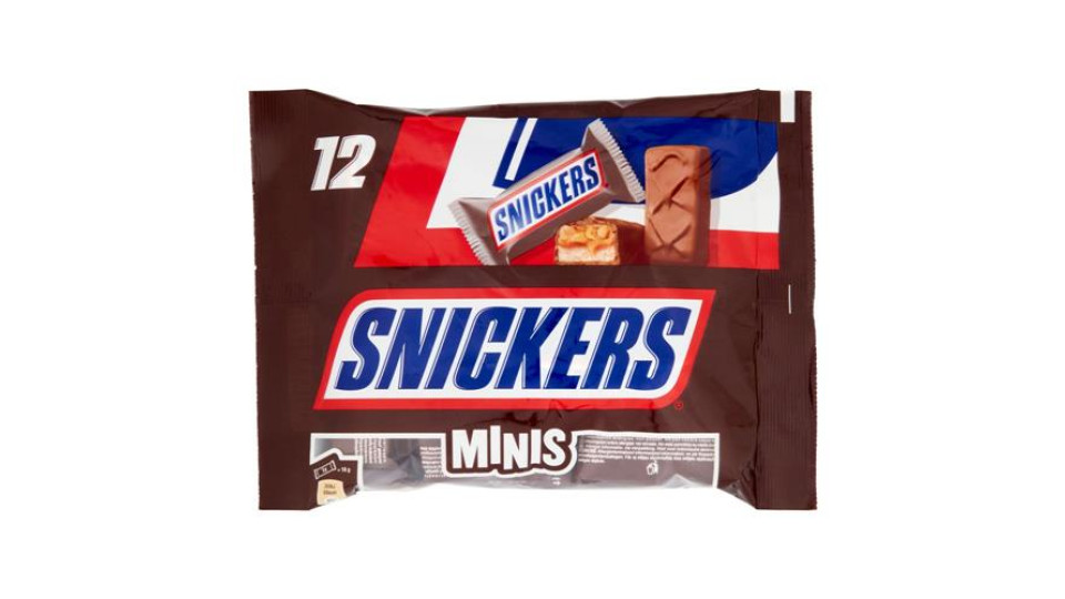 Snickers Minis Barrette Snack Cioccolatini al latte con Arachidi e Caramello 227 g