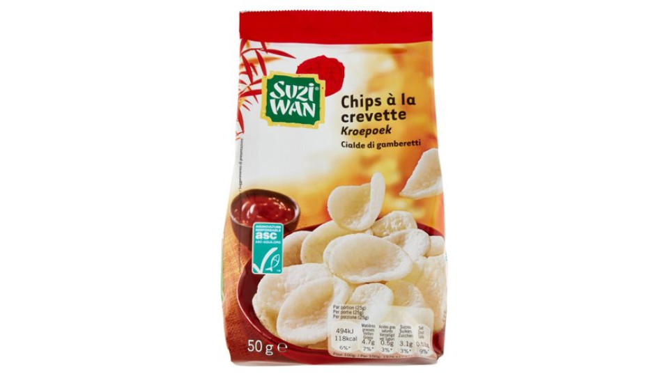 Suzi Wan Cialde di gamberetti 50 g
