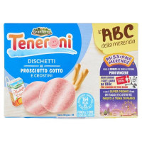 Teneroni l'ABC della merenda Dischetti al Prosciutto Cotto e Crostini 170 g