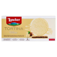 Tortina Loacker gran Pasticceria al cioccolato bianco con crema di nocciole 3x21g