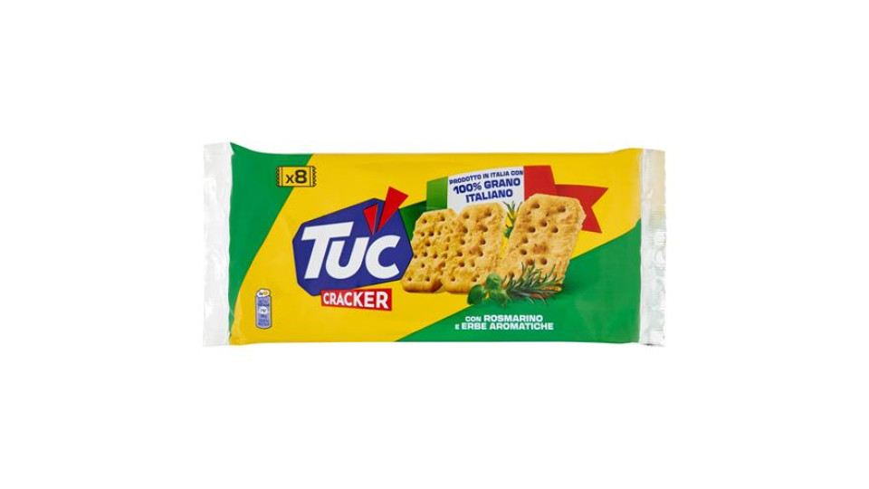 Tuc Cracker con Rosmarino ed Erbe Aromatiche cotto al forno - 250 g