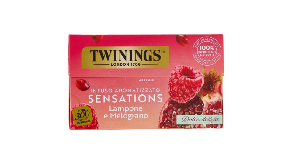 Twinings Lampone e Melograno Infuso Sensations 20 filtri 40 g