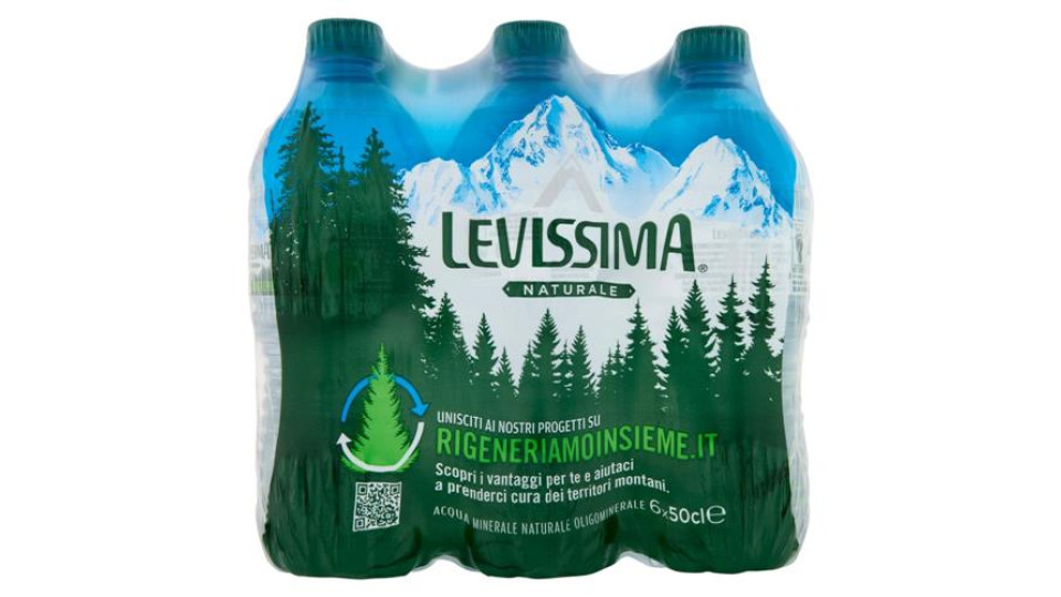 LEVISSIMA, Acqua Minerale Naturale Oligominerale 50 cl x 6