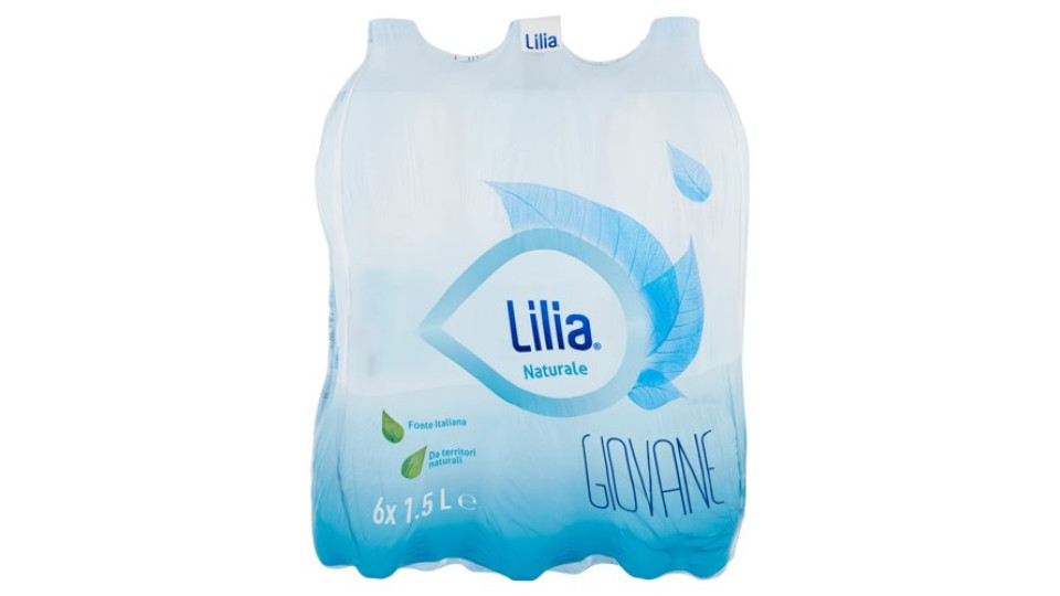 LILIA Giovane, Acqua Minerale Naturale 1,5L x 6 (PET)