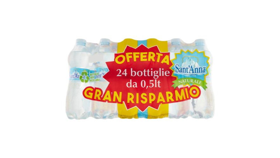 Sant'Anna Naturale Sorgente Rebruant Vinadio 24 x 0,5 L