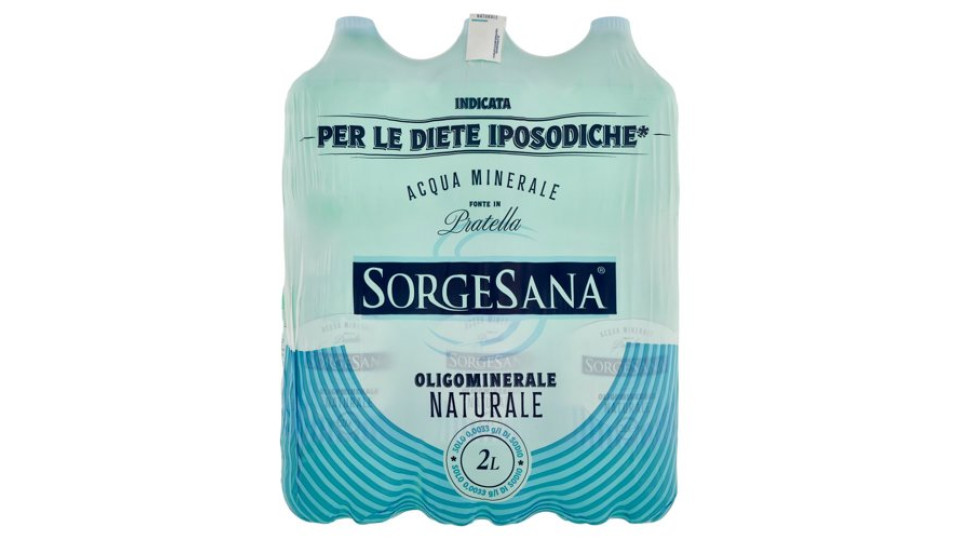 Sorgesana Acqua Minerale Oligominerale Naturale 6 x 2 L