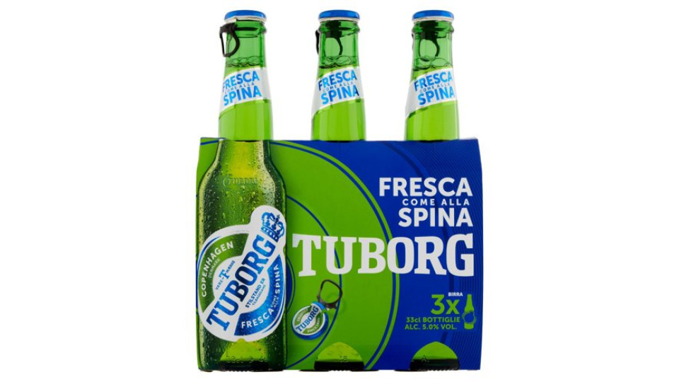 Tuborg Birra Fresca ComeAllaSpina 3x 33 cl
