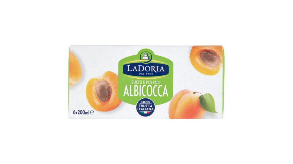 La Doria Succo e Polpa di Albicocca 6 x 200 ml