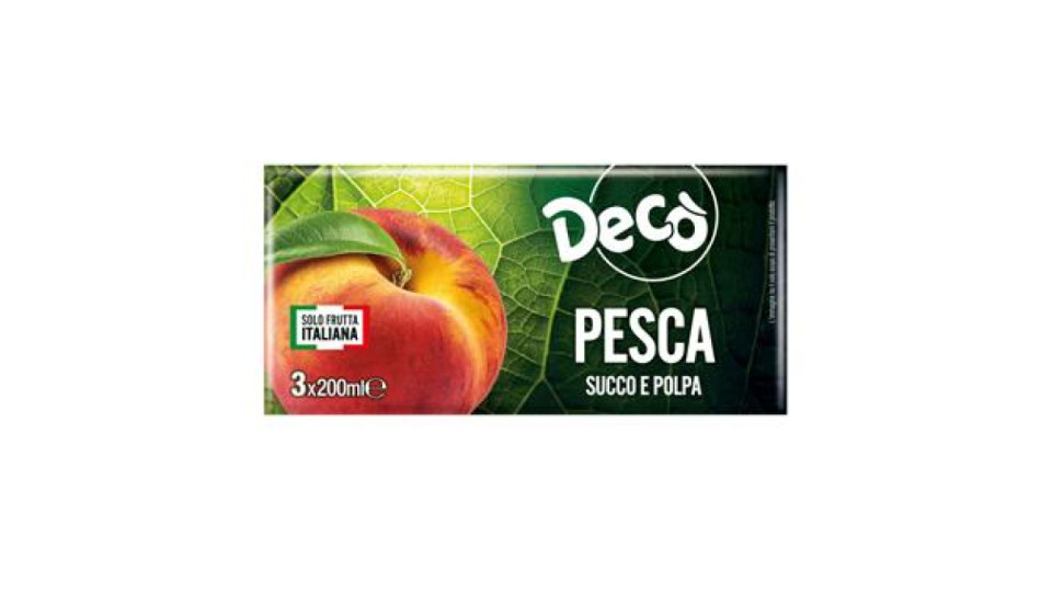 Succo Di Frutta Pesca Ml 200 X3