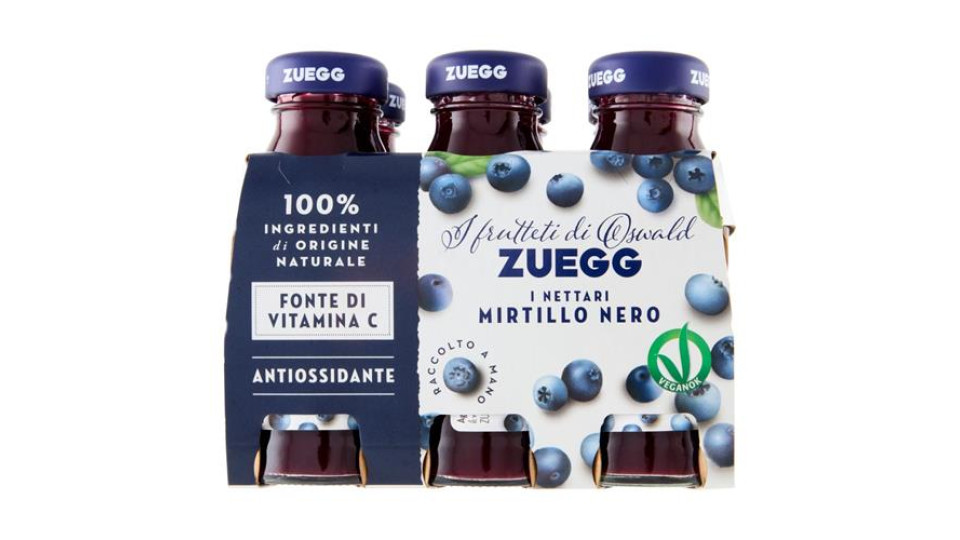 Zuegg I frutteti di Oswald Zuegg Nettare di Mirtillo Nero Selvatico 6 x 125 ml