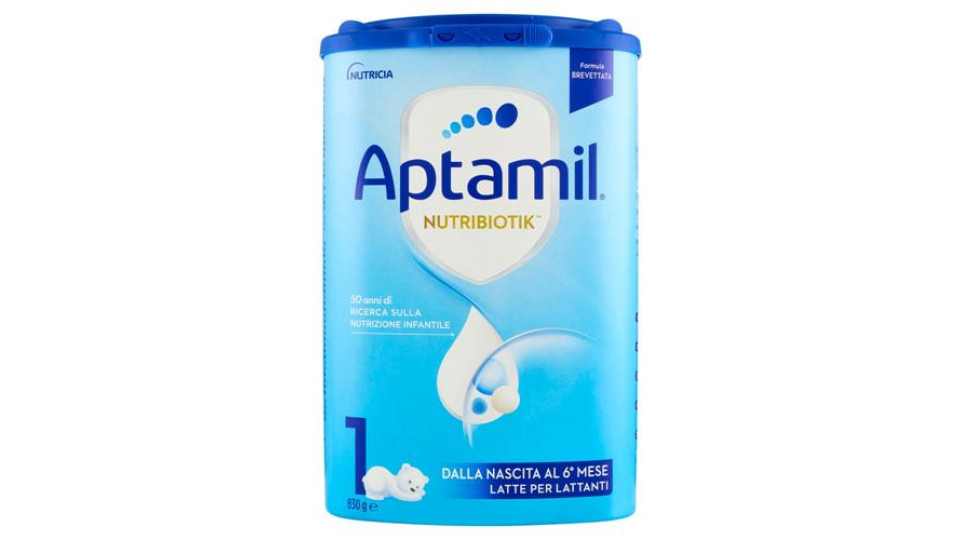 APTAMIL Nutribiotik 1 - Latte per Lattanti in Polvere, dalla nascita al 6° mese, 830g