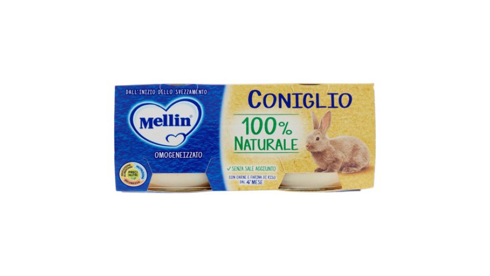 Mellin Omogeneizzato Coniglio 2X Gr 80