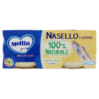 Mellin Omogeneizzato Nasello E Verdure 2X Gr 80
