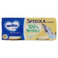 Mellin Omogeneizzato Spigola E Verdure 2X Gr 80