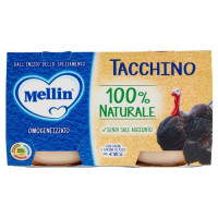 Mellin Tacchino 100% Naturale Omogeneizzato 2 x 120 g