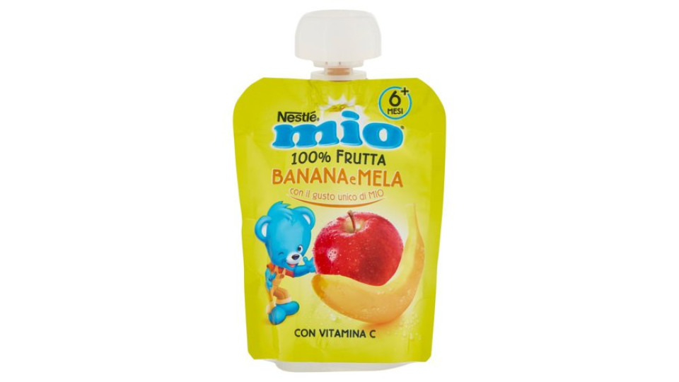 NESTLÉ MIO Merenda da spremere Banana Mela da 6 mesi pouch 90 g