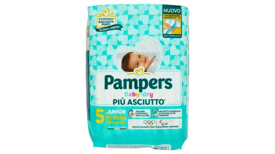 Pampers Baby-dry Junior 16 pz