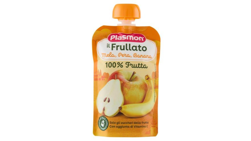 Plasmon 100% Frutta Mela, Pera, Banana 100 g