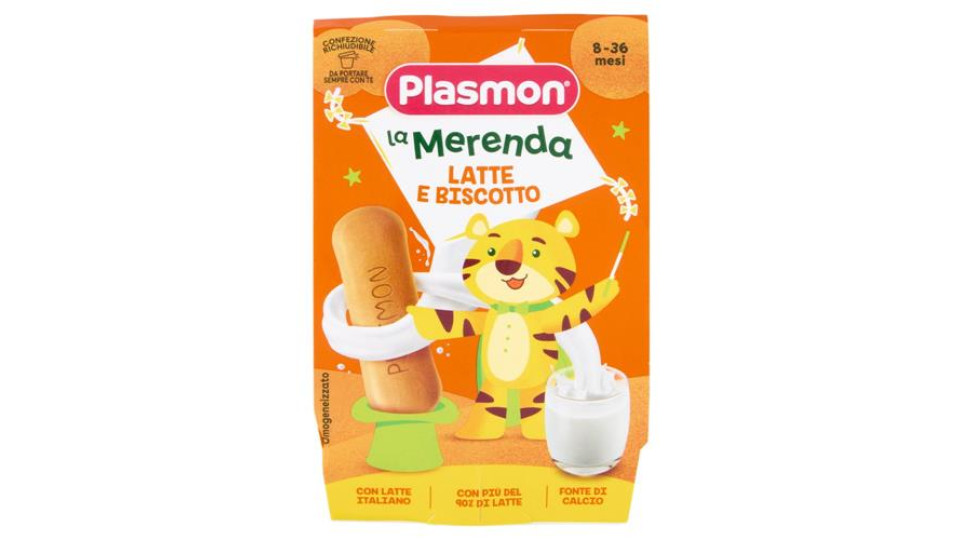 Plasmon La Merenda Dei Bambini Latte E Biscotto 2 X 120 G