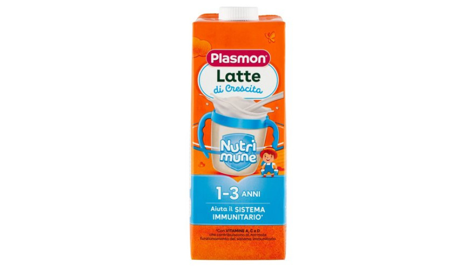 Plasmon Latte di Crescita Nutri mune 1-3 Anni 1 L