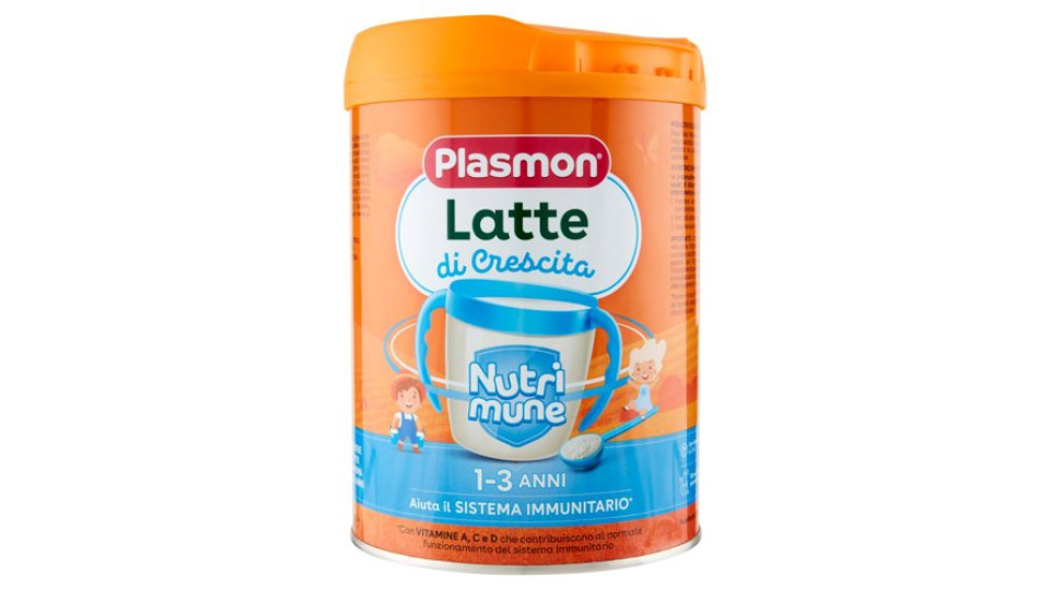 Plasmon Latte di Crescita Nutri mune 1-3 Anni 800 g