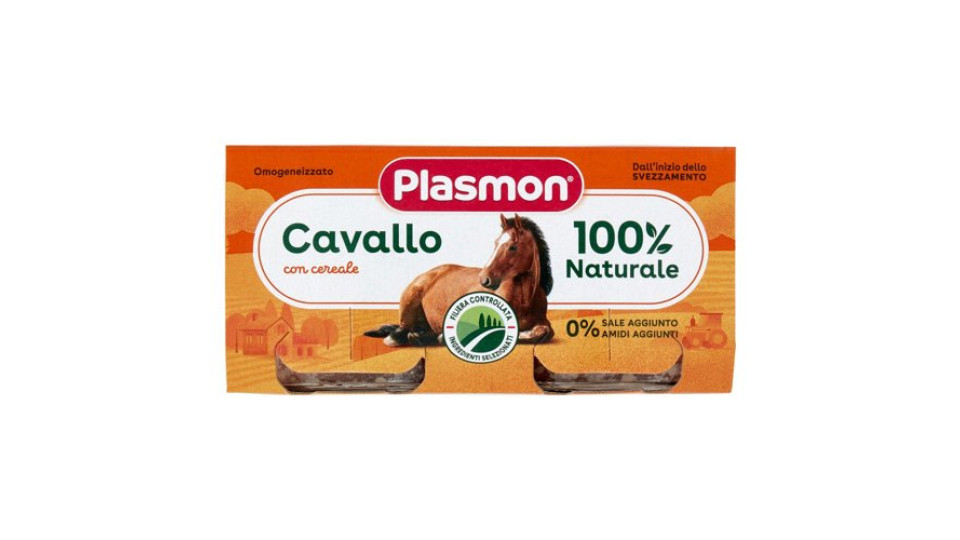 Plasmon Omogeneizzato Cavallo con cereale 2 x 80 g