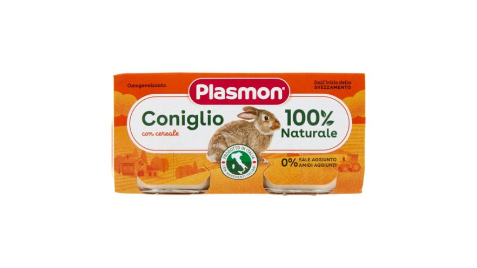 Plasmon Omogeneizzato Coniglio con cereale 2 x 80 g