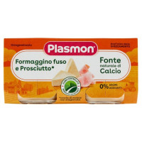 Plasmon Omogeneizzato Formaggino fuso e Prosciutto* 2 x 80 g