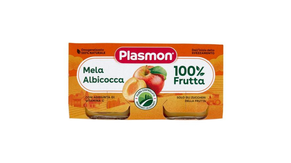 Plasmon Omogeneizzato Mela Albicocca 2 x 80 g