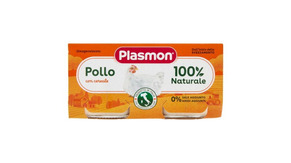 Plasmon Omogeneizzato Pollo con cereale 2 x 80 g