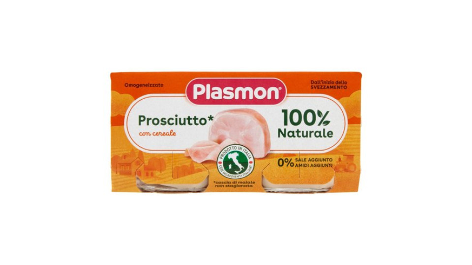 Plasmon Omogeneizzato Prosciutto* con cereale 2 x 80 g