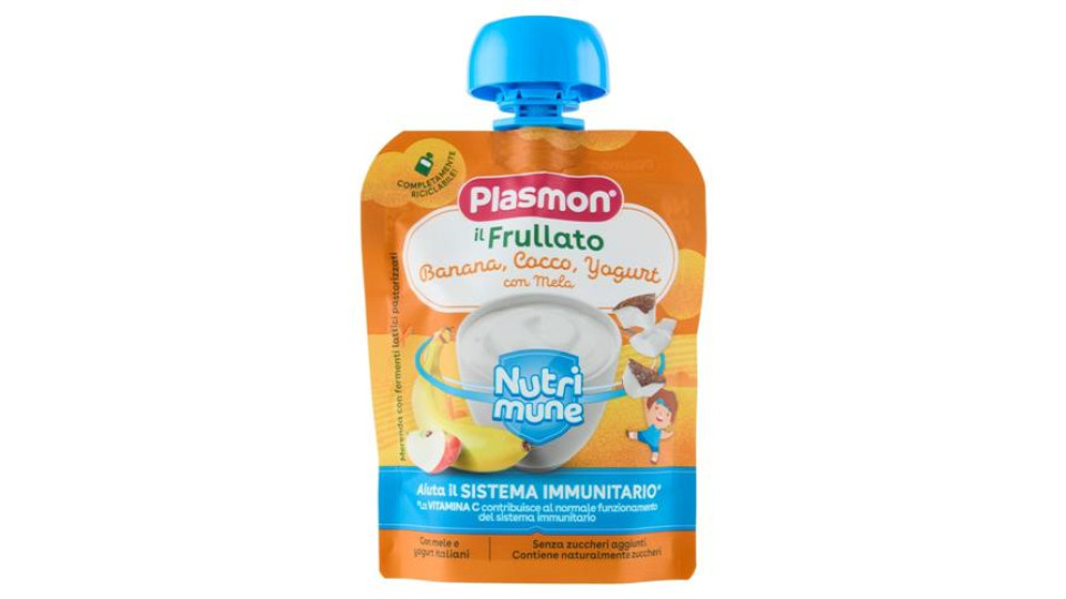 Plasmon il Frullato Nutri mune Banana, Cocco, Yogurt con Mela 85 g