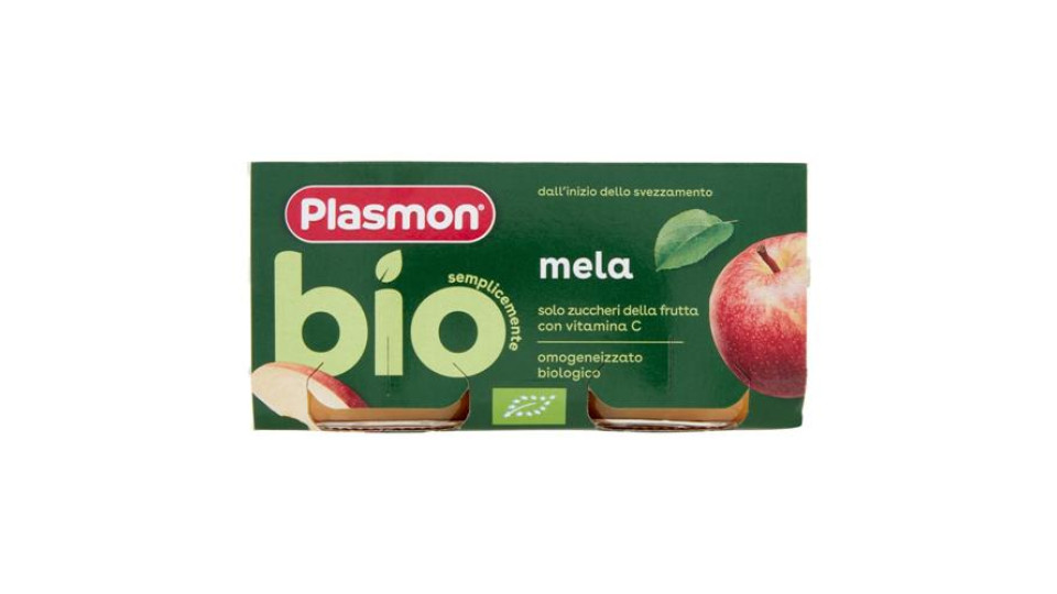 Plasmon semplicemente bio mela 2 x 80 g