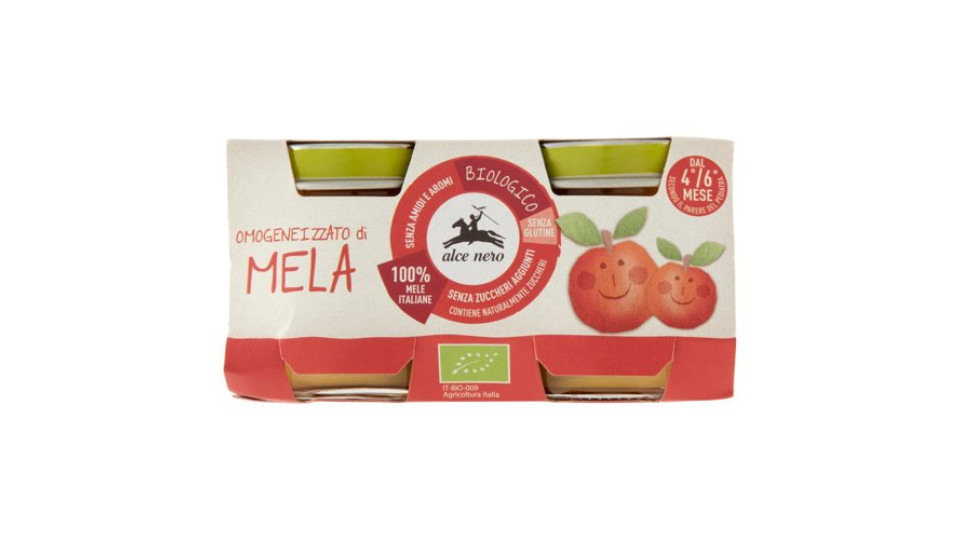 alce nero Omogeneizzato di Mela 2 x 80 g