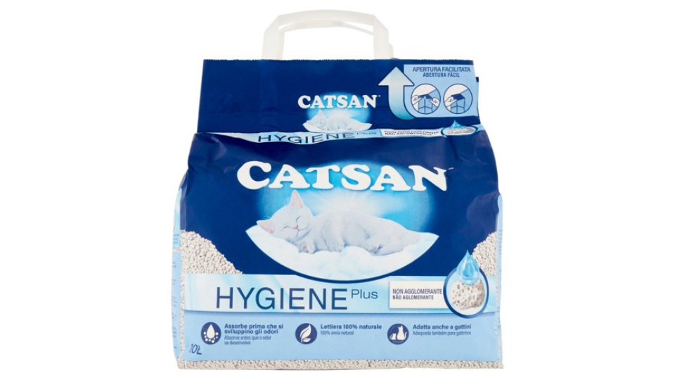 Catsan Lettiera Gatto Hygiene Plus 10 L
