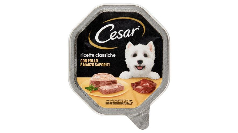 Cesar ricette classiche con Pollo e Manzo Saporiti 150 g