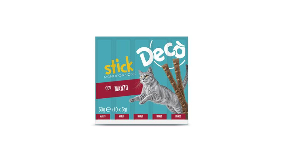 DECO STICK GAT.MON.MANZO 10X5