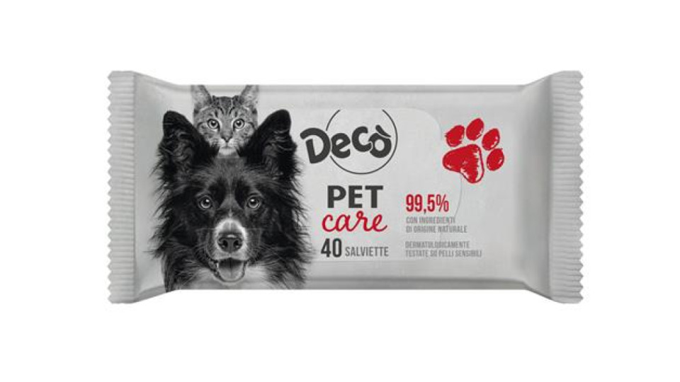 DECO SALVIETTE PET CARE X40