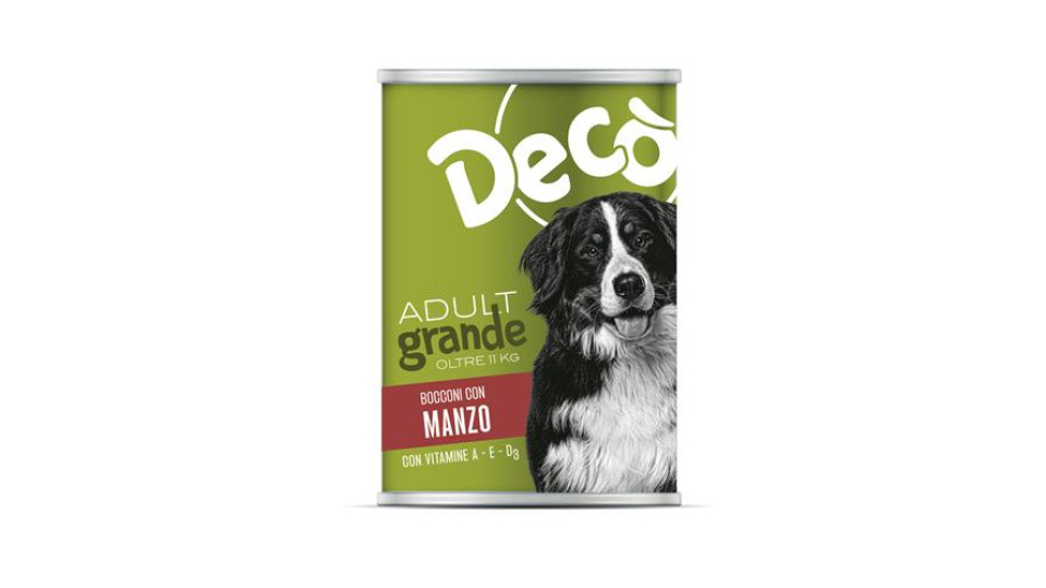 Decò cane bocconi con manzo