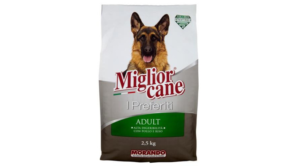Migliorcane I Preferiti Adult Alta Digeribilità con Pollo e Riso 2,5 kg