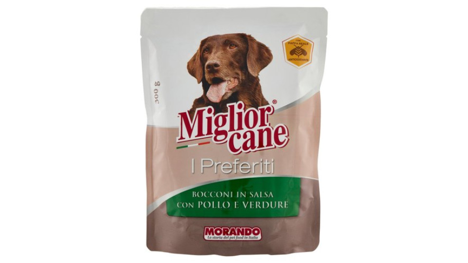 Migliorcane I Preferiti Bocconi in Salsa con Pollo e Verdure 300 g