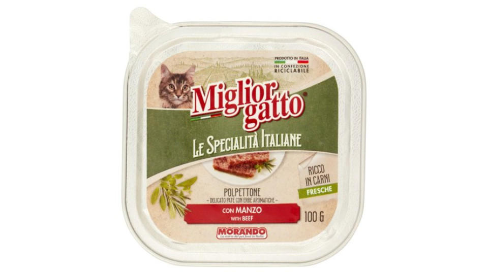 Migliorgatto Le Specialità Italiane Polpettone con Manzo 100 G