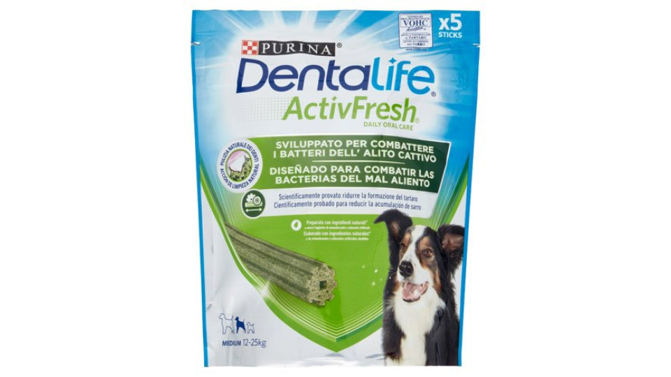PURINA DENTALIFE ActivFresh Taglia Medium busta 5 Sticks 115 g