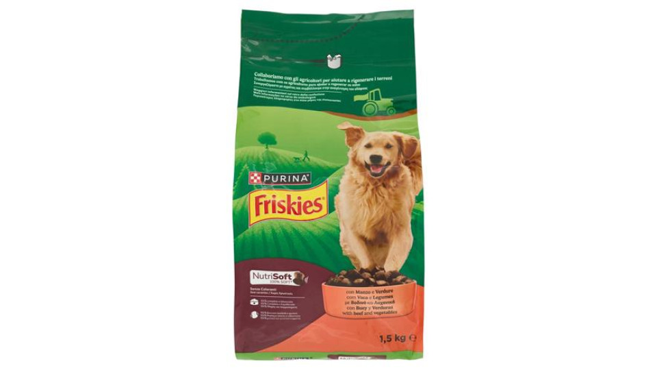 PURINA FRISKIES Cane Nutrisoft Con Manzo 1,5 Kg
